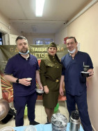 Женский коллектив Советской психоневрологической больницы поздравил мужчин с наступающим праздником – Днём защитника Отечества